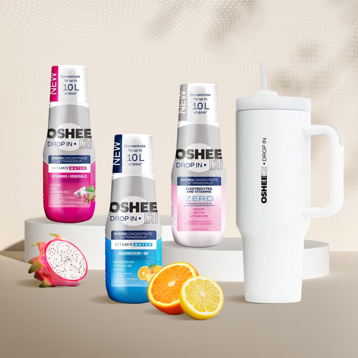 3 x Getränkesirup -Mix in verschiedenen Geschmacksrichtungen + weiß flasche 1200 ml