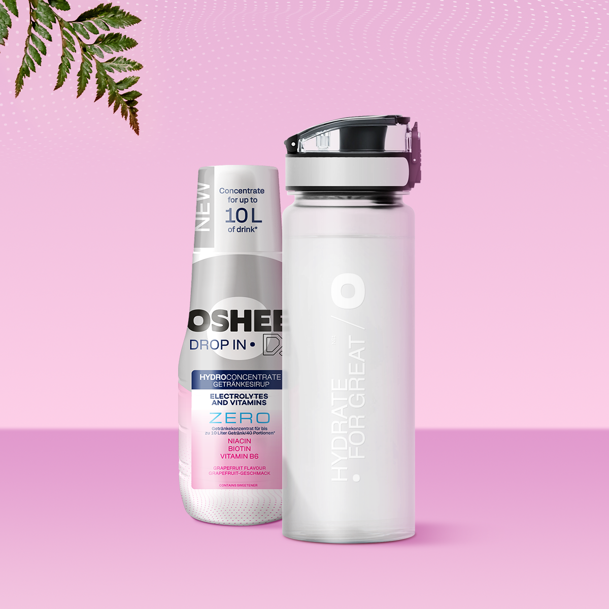 Getränkesirup OSHEE DROP IN ZERO – Grapefruit – Elektrolyte und Vitamine – 500 ml