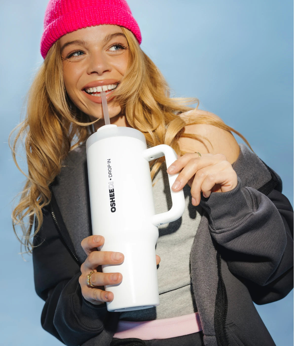 OSHEE DROP IN HydraGrip Thermoflasche weiß 1200 ml
