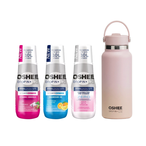 3 x Getränkesirup-Mix in verschiedenen Geschmacksrichtungen + flasche ROSE 946 ml