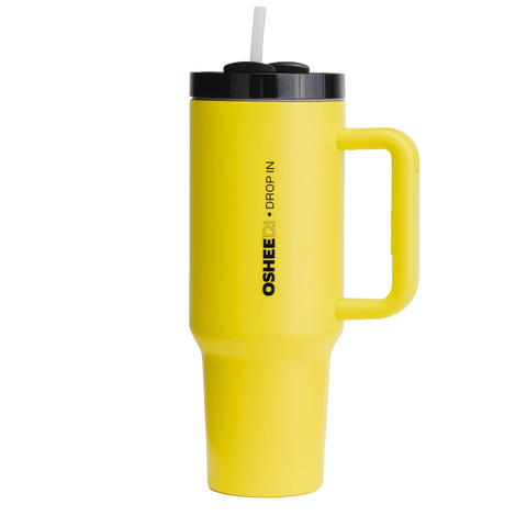 OSHEE DROP IN HydraGrip Thermoflasche, gelb, 1200 ml