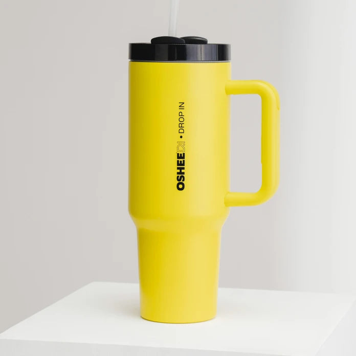 OSHEE DROP IN HydraGrip Thermoflasche, gelb, 1200 ml