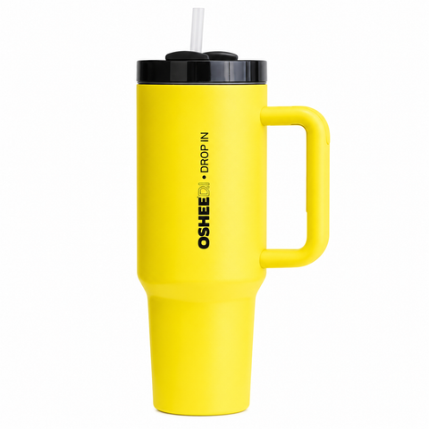 OSHEE DROP IN HydraGrip Thermoflasche, gelb, 1200 ml