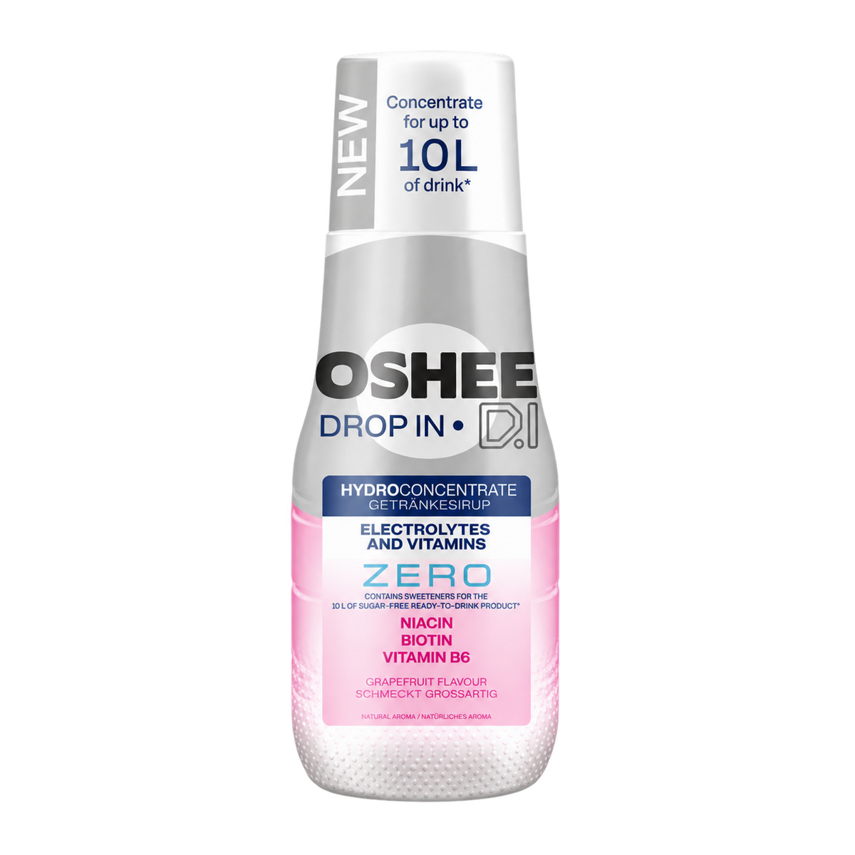 OSHEE DROP IN ZERO Drink Syrup – Grapefruit – Electrolytes and Vitamins – 500 ml