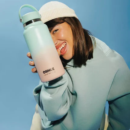 OSHEE DROP IN HydraGo Thermoflasche, Rosa-Mint, 946 ml