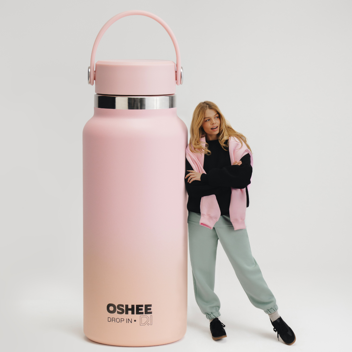 OSHEE DROP IN HydraGo Thermoflasche ROSA 946 ml