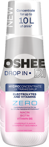 Getränkesirup OSHEE DROP IN ZERO – Grapefruit – Elektrolyte und Vitamine – 500 ml