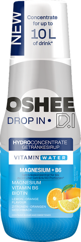 Getränkesirup OSHEE DROP IN Zitrone-Orange – Vitamine und Magnesium – 500 ml