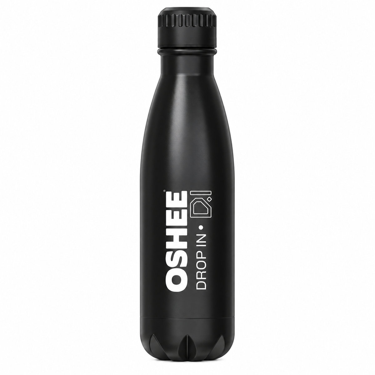 Stainless steel thermos flask, black, 500 ml